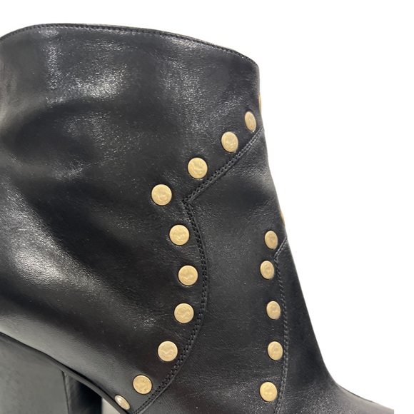 CELINE Calf Leather Studded Accents Boots - Picture 3 of 10